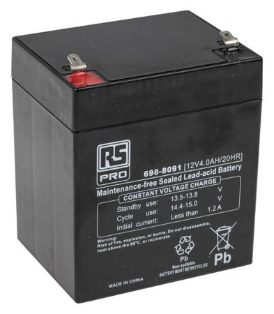 698-8091 Lead Acid Battery - 12V, 4Ah