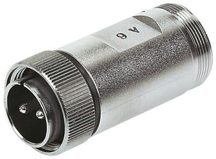 RM15WTPZA-2P-71- Hirose, 2 Pole Cable Mount Connector Plug, Male Contacts