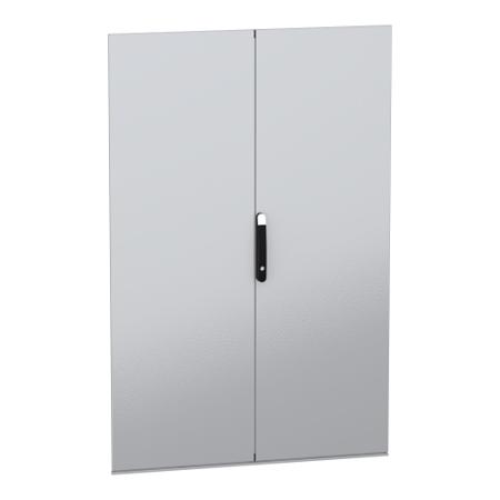 NSYSFND18122D Schneider Electric PanelSeT SFN Kit Series Lockable Sheet Steel RAL 7035 Double Door, 1766mm H, 1.169m W for Use with