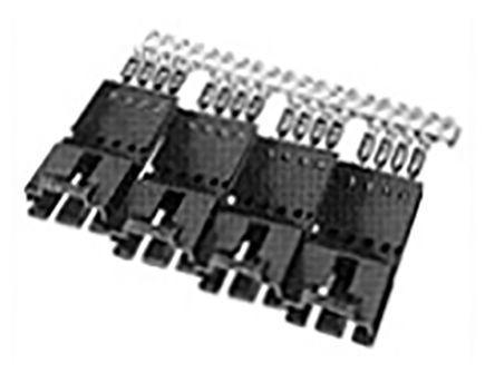 103945-3 TE Connectivity AMPMODU MTE, 2.54mm Pitch, 4 Way, 1 Row Male Connector Housing