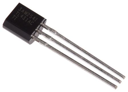 TL431ACLP Texas Instruments Adjustable Shunt Voltage Reference 2.5 - 36V ±1.0 % 3-Pin TO-92,