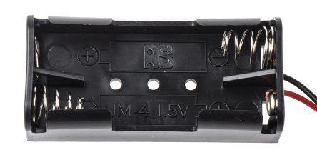 512-3552 RS Pro AAA Battery Holder, Coil Spring Contact