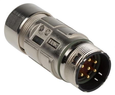 44420040---73002756 Lapp EPIC Circular Series, 7 Pole Cable Mount M23 Circular Connector, with Male Contacts