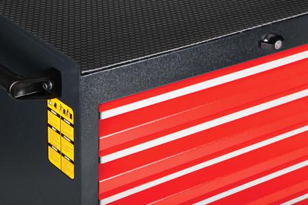 833-5900 RS Pro 7 drawer Wheeled Steel Cabinet , 975mm x 450mm x 710mm