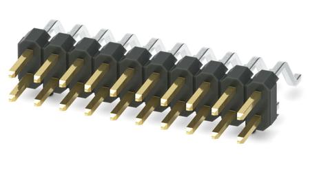 1156942 Phoenix Contact Straight Surface Pin Header, 20 Contact(s), 2.54 mm Pitch, 2 Row, Unshrouded