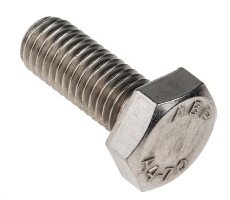 190-355 Plain Stainless Steel Hex M10 x 25mm Set Screw