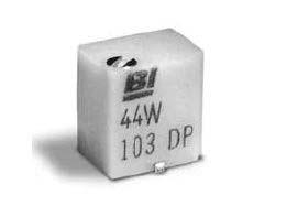 44WR10KLFT7 10kΩ, SMD Trimmer Potentiometer 0.25 W @ 85 °C Top Adjust TT ElectronicsBI, 44