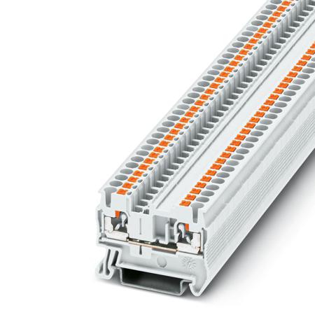 3209514 Phoenix Contact  PT 2.5 WH Series White, 2.5mm², Single-Level, Push In Termination