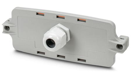 1050380 Phoenix Contact ECS Series Polycarbonate Front Plate, 30mm H, 62mm W, 163mm L for Use with ECS
