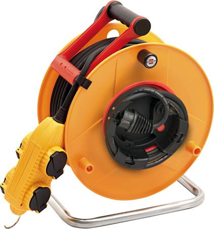 1202461 brennenstuhl 38.5m 4 Socket Type E - French Cable Reel Open Reel, 230 V, IP44