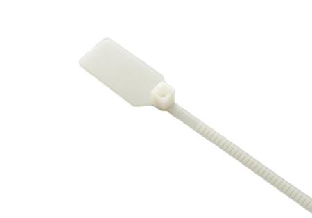 603-235 RS PRO Cable Ties, 248.5mm x 3.5mm, Natural Nylon, Pk-100