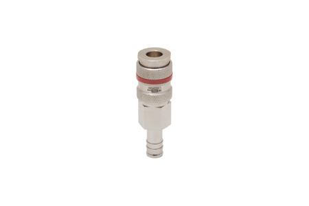 325-499 RS PRO Brass, Steel Female, Male Pneumatic Quick Connect Coupling, 9mm Hose Barb