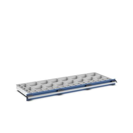 43020813 Bott Polypropylene, Recycled Plastic Storage Rack, 525mm x 1300mm x 75mm, Light Grey
