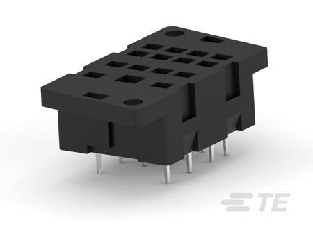 4-1415043-1 TE Connectivity SCHRACK 4 Pin Panel Mount, PCB Mount Relay Socket, for use with Relays And Contactors