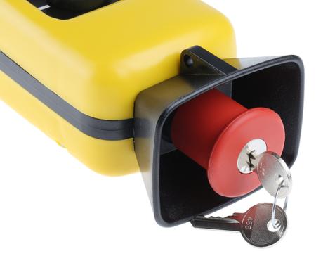 XACA04SPEC0279 Schneider Electric , NC 4 Push Button Pendant Station Yellow, IP65 4 Mushroom Harmony XAC