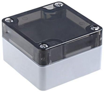 1554S2GYSL 1554 Polycarbonate Enclosure, 6.3 x 6.3 x 3.5in
