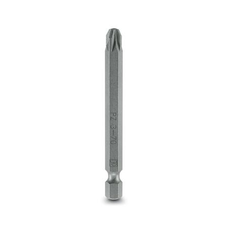 1212596 Phoenix Contact Pozidriv Driver Bit, PZ 3 x 70 mm Tip, 1/4 in Drive, Pozidriv Drive, 70 mm Overall