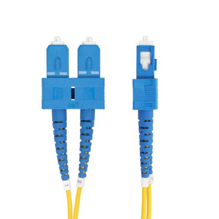 SMDOS2SCSC1M StarTech.com SC to SC Duplex Single Mode OS2 Fibre Optic Cable, Yellow, 1m