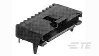104361-1 TE Connectivity AMPMODU MTE Series Right Angle Board PCB Header, 2 Contact(s), 2.54 mm Pitch, 1 Row, Shrouded