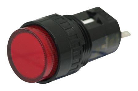 AP6M122-R Idec Red Panel Mount Indicator, 24V dc, 16.2mm Mounting Hole Size
