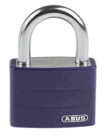 49937---T65AL-40-Liliac-KA-6401 Abus 43mm Aluminium, Steel with Key Safety Padlock