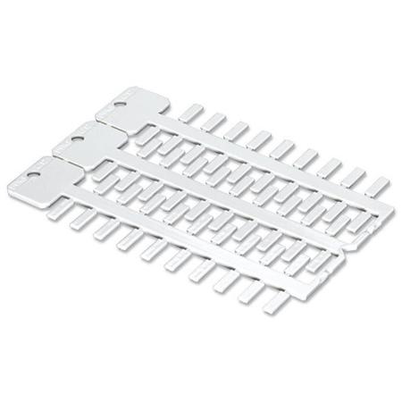 211-110 WAGO 211 Push In Cable Marker, White, Pre-printed "Plain", for Nozzles,