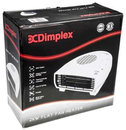 DXFF20TSN Dimplex 2kW Fan Fan Heater, Portable, Type G - British 3-pin