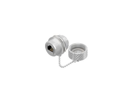 17-101604 Amphenol CONEC 17 Series Single-Port RJ45 Receptacle Cover Assembly Kit, Cat5e, Shielded