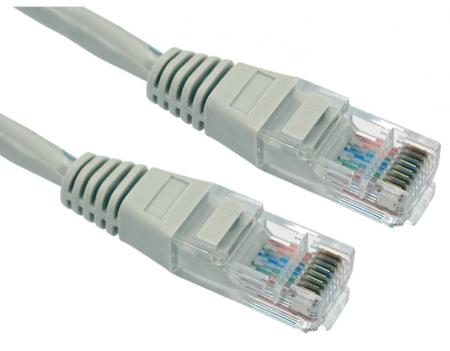 286-3396 RS PRO, 0.5m Cat5e, Grey RJ45 to Male RJ45 Male, UTP Unshielded, Terminated PVC Sheath