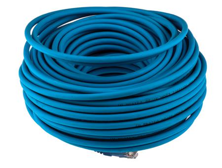 791-7081 30m Straight Through Cat6 Cable Assembly, UTP Blue LSZH