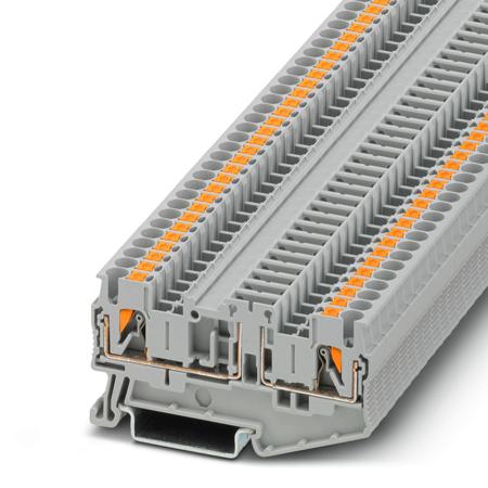 3210192 Phoenix Contact PT Series PT 2,5-TGB Feed Through Terminal Block, 2-Way, 16A, 26 → 12 AWG Wire, Push In