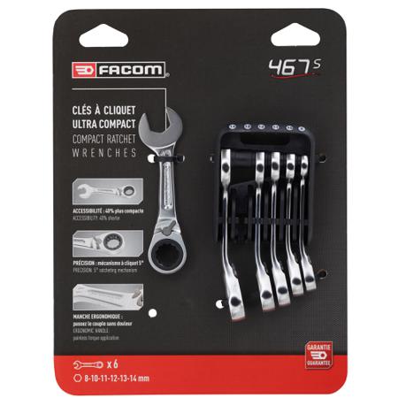 467BS-JP6PB 6 COMBINATION SPANNER SET 467S