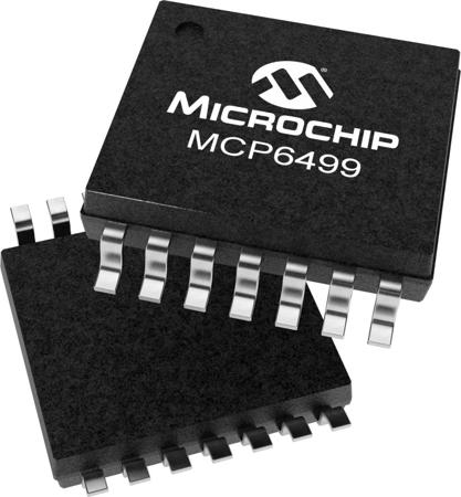 MCP6499-E-ST MCP6499-E/ST Microchip, Operational Amplifier, Op Amp, RRIO, 30MHz, 1.8 → 5.5 V, 14-Pin TSSOP