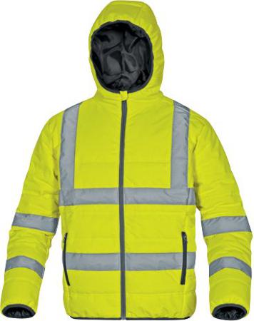 DOOHVJAGT Delta Plus DOOHVJA Fluorescent Yellow Unisex Hi Vis Jacket, L