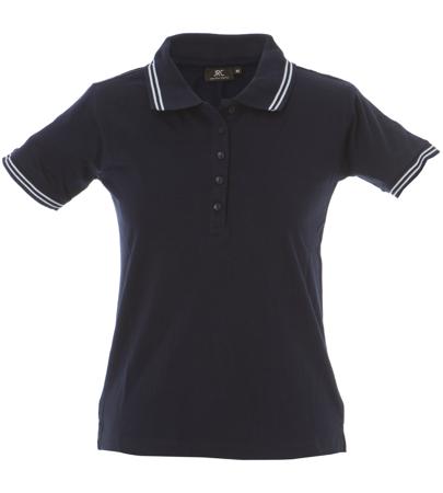 988970-S-NAVY JRC 988970 Navy 100% Cotton Polo Shirt, UK- S, EUR- S