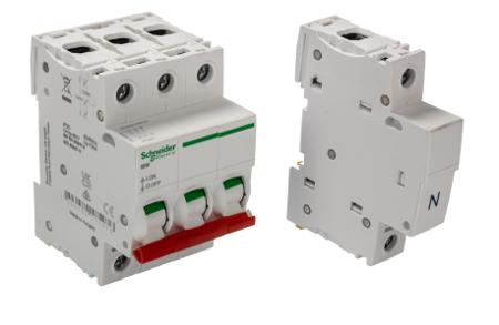 SEA91253N 3 + N Pole DIN Rail Switch Disconnector, 125 A, IP20, IP55