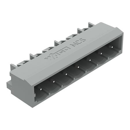231-437/001-000 WAGO 231 Series Angled PCB PCB Header, 7 Contact(s), 5 mm Pitch, 1 Row, Shrouded