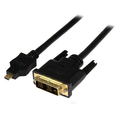 HDDDVIMM1M StarTech.com, 1m Male Micro HDMI to Male DVI-D Single Link High Speed 1920 x 1200