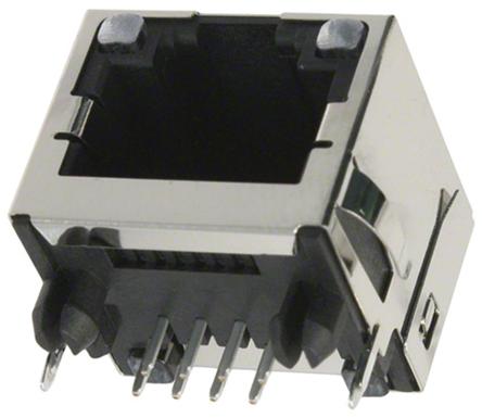 43860-0016 Molex 43860 Series Female RJ45 Connector, Through Hole, Cat3 Right Angle 8P8C -Way
