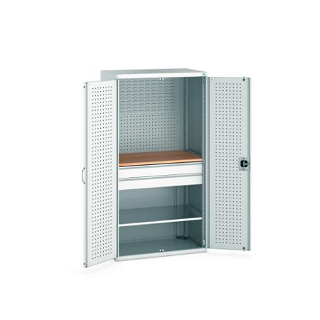 40021162-16V Bott 2 Door, 2 Drawer Sheet Steel Floor Standing Cupboard, 1050 X 650 X 2000mm