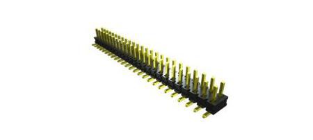 TMMH-127-01-G-T-RA Samtec TMM Series Right Angle Through Hole PCB Header, 27 Contact(s), 2mm Pitch, 1 Row(s), Unshrouded