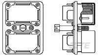 207596-9 TE Connectivity, AMP Connector Assembly Backplane Connector, Male, Straight,
