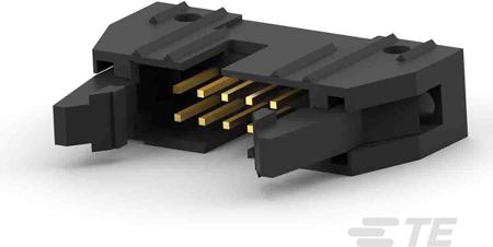 5499160-1 TE Connectivity AMP-LATCH Series Straight Through Hole PCB Header, 10 Contact(s), 2.54 mm Pitch, 2 Row, Shrouded