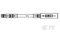 1-2083029-2 TE Connectivity NECTOR Series Plug, 2-Pole, Male, 2-Way, Cable Mount