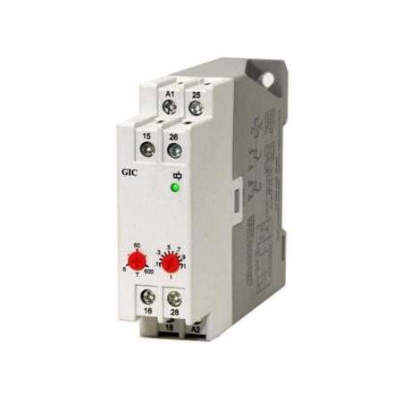 23GDT0 GIC Micon 175 Series Series DIN Rail Mount Timer Relay, 24 → 240V ac/dc, DPDT