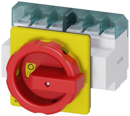 3LD2504-3VK53 Siemens 6P Pole Panel Mount Non-Fused Switch Disconnector - 63A Maximum Current, 22kW Power Rating, IP65