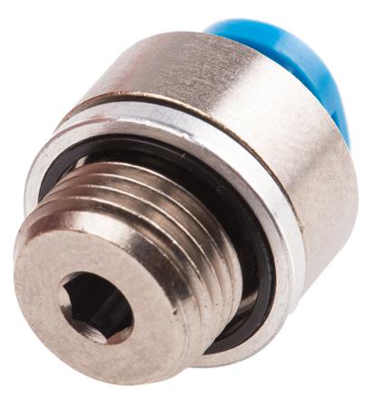 QSM-G1-8-4-I Festo Pneumatic Straight Threaded-to-Tube Adapter, G 1/8 Male, Push In 4 mm Push In 4 mm