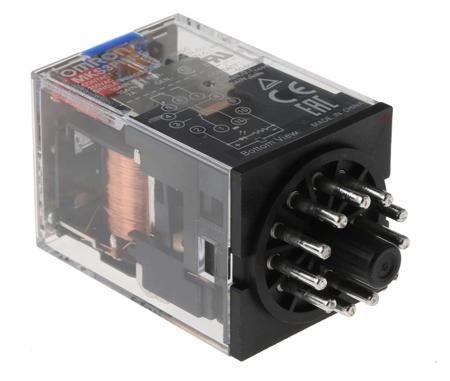 MKS3PIN-5-DC24 Omron 3PDT PCB Mount Non-Latching Relay, 24V dc Coil, 10 A