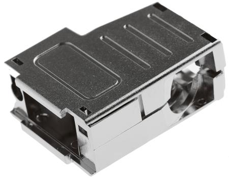 MHDSSK-M-9-L-K MH Connectors MHDSSK-T/M Series ABS Angled, Straight D Sub Backshell, 9 Way, Strain Relief