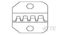 1424050-1 TE Connectivity, AMP Crimp Die, Coaxial Type Closed Barrel